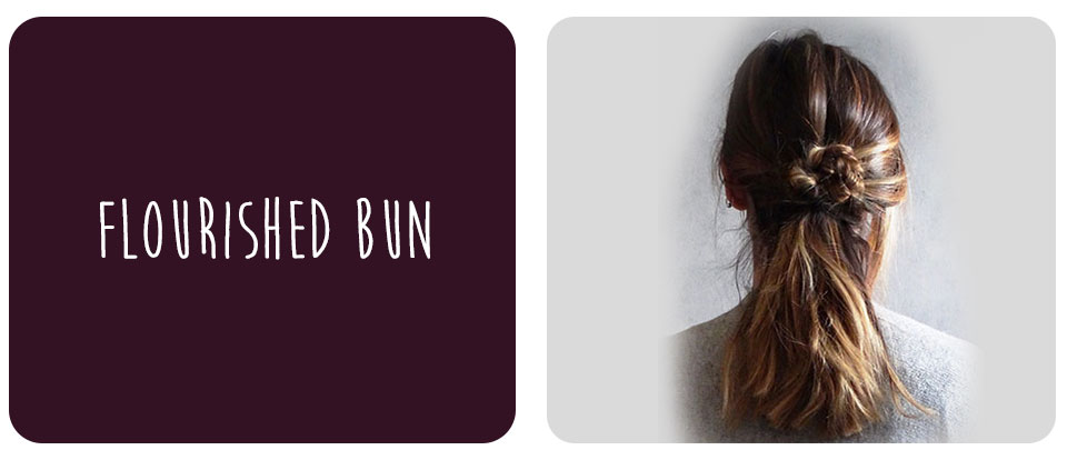 Tutorial of the month : My flourished bun, a fast alternative for a sunny hairstyle